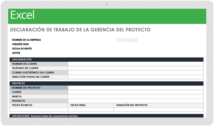 DECLARACIÓN DE TRABAJO DE GESTIÓN DE PROYECTO